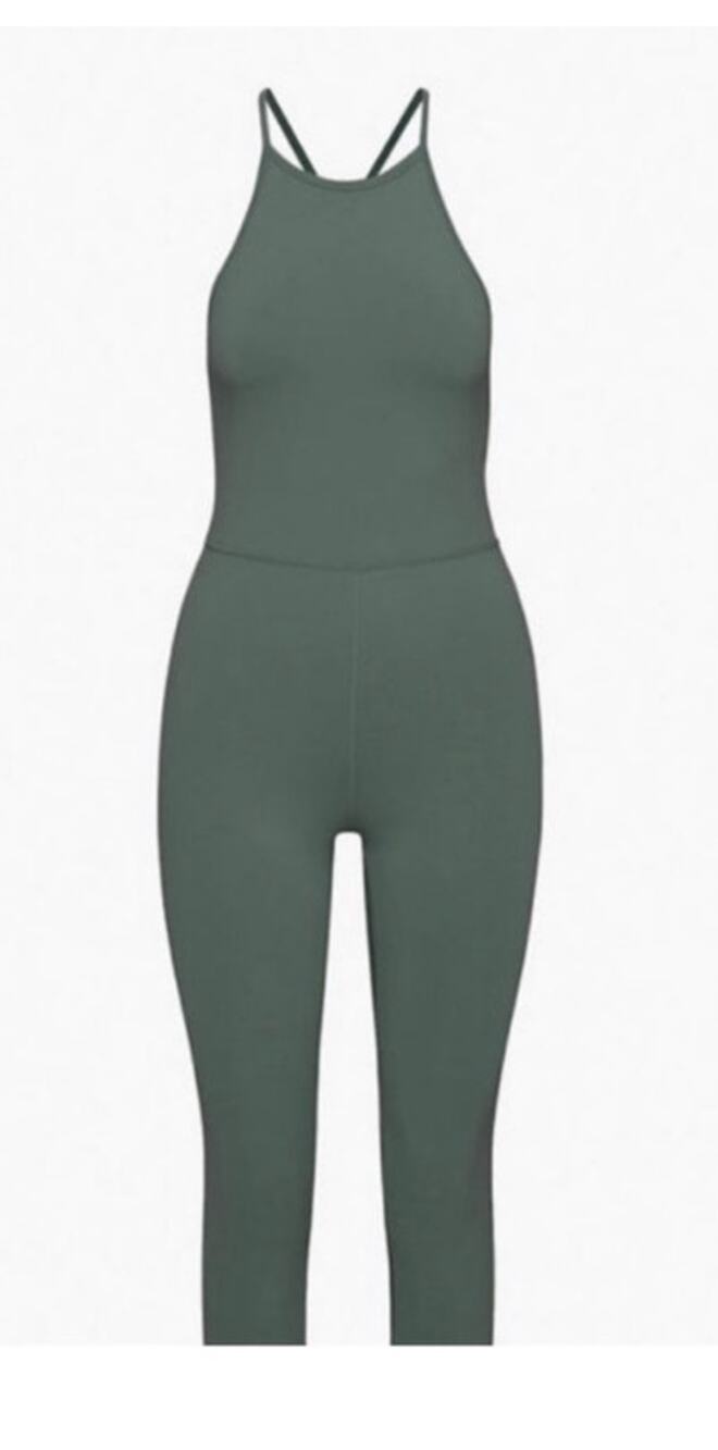 Wilfred Free Green Bodysuit One Piece XS Yoga Workout